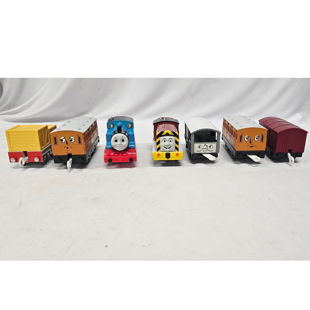 Tomy Thomas Friends Train Lot Thomas Salty Annie Clarabel Troublesome Truck 7pc